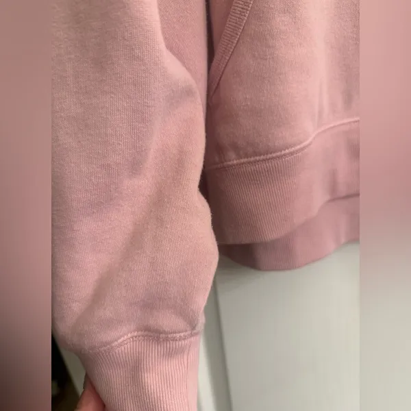 Torrid Pink Colorblock Valentine Cozy Fleece Relaxed Hoodie Sweatshirt - size 2 - Image 4