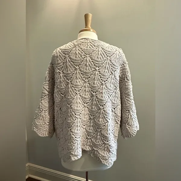 POL soft chunky style knitted sweater Grey Size Medium - Image 5