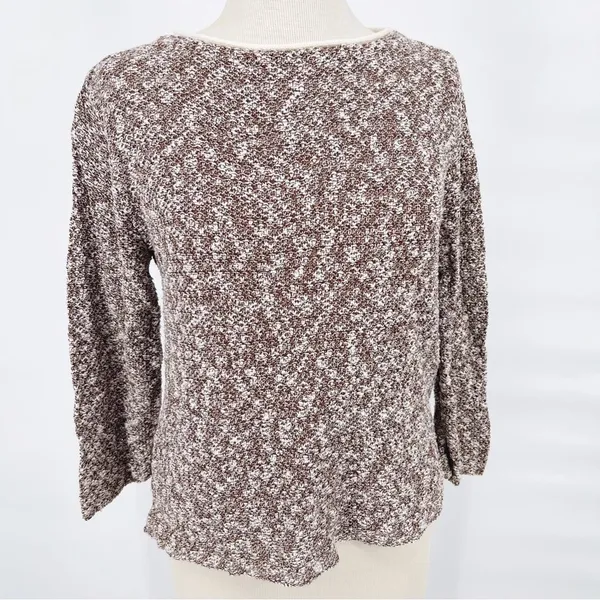 Oona Short Sleeve Sweater Boat Neck Made in New England Sz M - Image 7