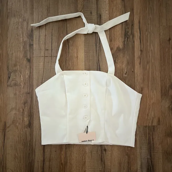 Superdown Estella Button Front Top NWT - Image 4