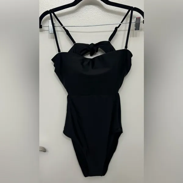 NWT J.Crew Cutout Tie-Back One-Piece Swimsuit | Chic Resort Swimwear - Image 2