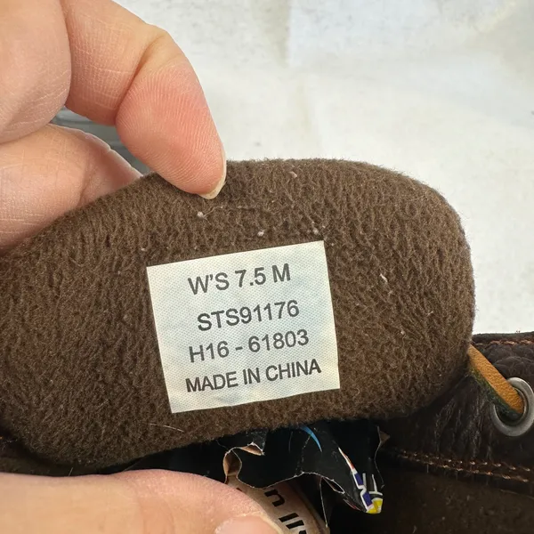 Sperry Women's 7.5 Duck‎ Boots Brown Leather Rubber Waterproof Winter Rain Boots - Image 11