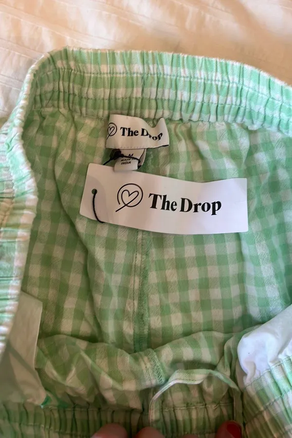 The Drop Gingham Boxer Shorts NWT Green Size M - Image 4