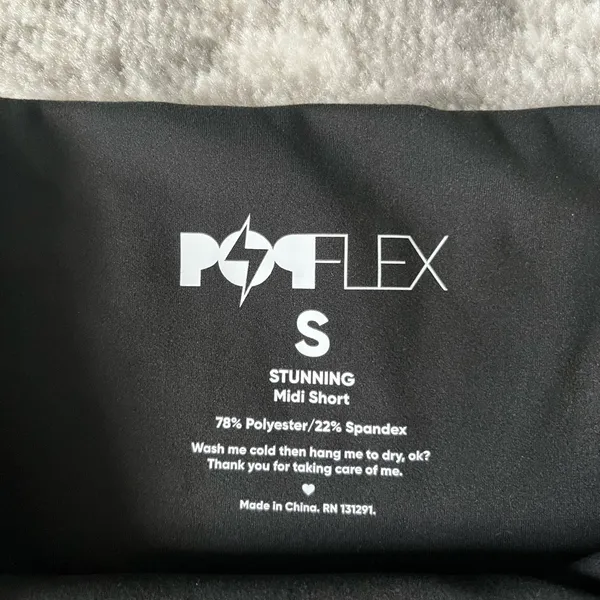 Popflex Supersculpt Midi Short with Pockets Black - Image 6