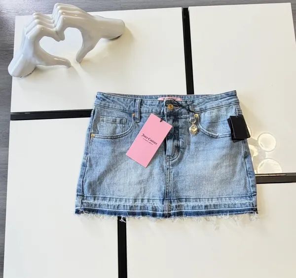 🎀💋 ✨ NWT Juicy Couture Y2K Style Denim Mini Skirt - Size 3/26 ✨🎀💋 - Image 3