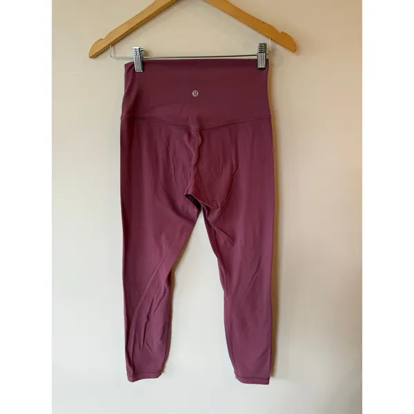 Lululemon Align II Leggings 6 Maroon Athleisure Gym Yoga Running High Waist - Image 2