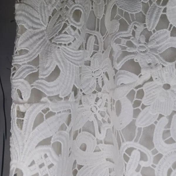 Zara Spaghetti strap white floral lace Boho cottagecore summer vacation dress - Image 7