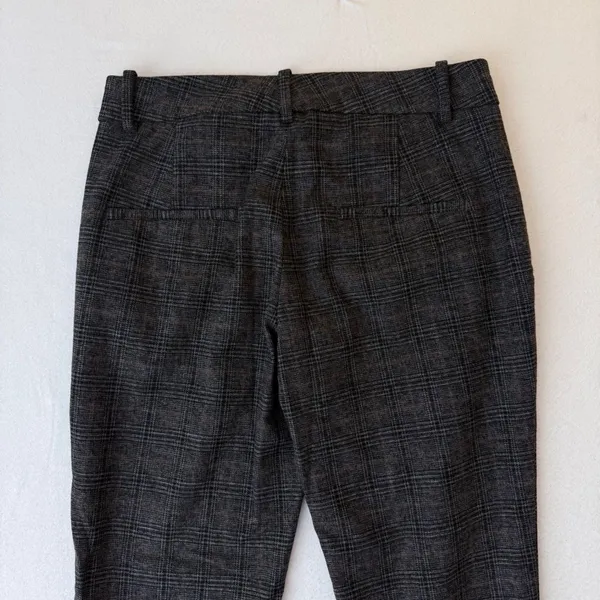 Zara Woman Gray Brown Plaid Glen Check Slim Fit Dress‎ Pants Size 2 - Image 13