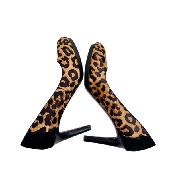 Franco Sarto Pumps Size 7 High Heel Animal‎ Print Calf Hair Stiletto Heels - Image 3