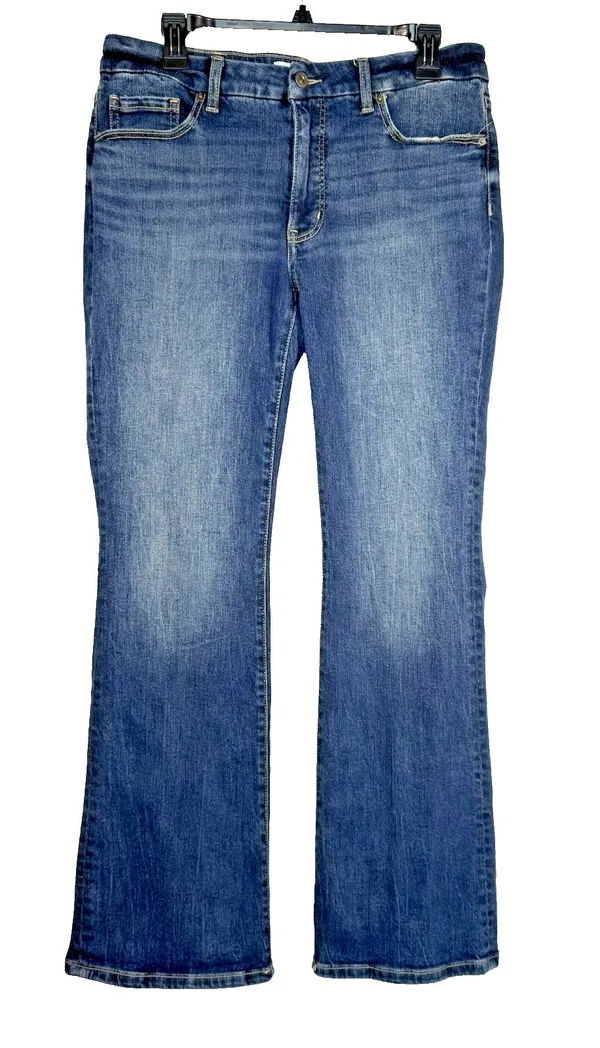 BKE Payton Jeans Womens 29x32 Blue Mid Rise Bootcut Stretch Denim Buckle Y2K - Image 3