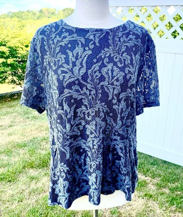 Ann Taylor Lace Peplum Top - Image 2