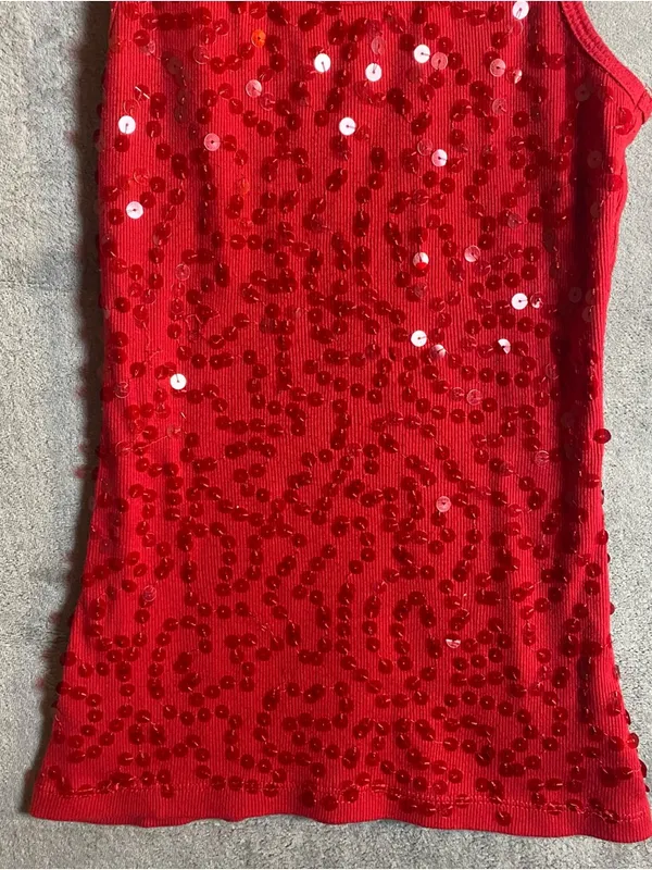 Glo y2k‎ red sequin - Image 2
