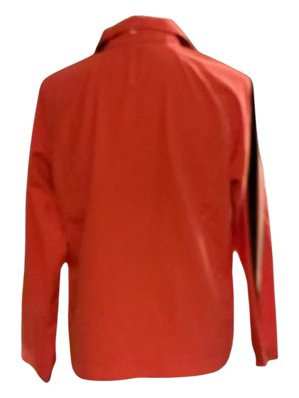 Vintage Nike Track Jacket Coral Pink Striped Sleeve Full Zip Medium - Image 2
