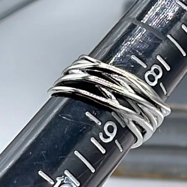 Sterling silver layered ring size 8.5 - Image 4