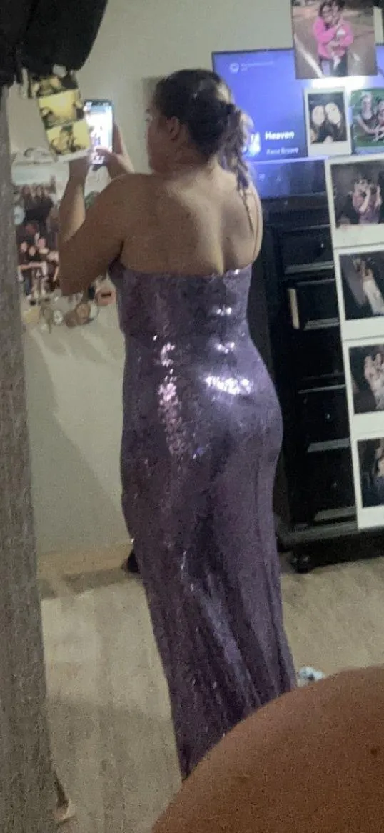 Purple Prom Sequin Size 6 - Image 3