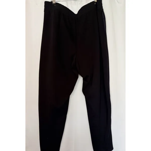 Old Navy Active Dynamic Fleece Wide Leg Pants High Rise Black Size XL Pockets - Image 2