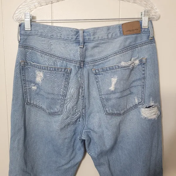 American eagle jeans high rise girlfriend blue size 6 - Image 7