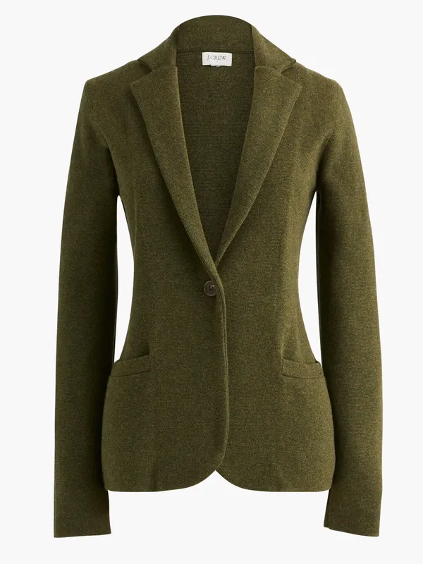J. Crew Green Schoolboy Classic Fit Sweater Blazer Size XS - Image 9