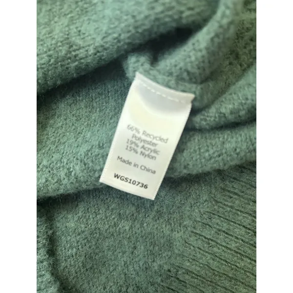 Market And Spruce Green Cable Knit Sweater XL Cozy Fall Cottagecore Classic - Image 6