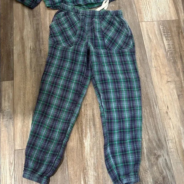 Aerie Soft Gauze Pajamas Joggers Sleep Set Small - Image 6