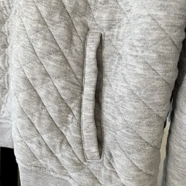 GAP Gray Quilted Jacket - Image 5