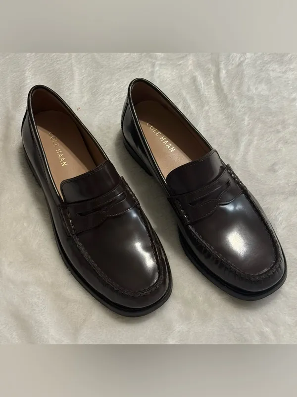 Cole Haan Women's Lana Lux Penny Remastered Loafers in Dark Brown Leather - Image 3
