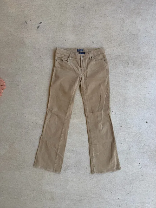 Ralph Lauren Tan Corduroy Boot Cut Pants - Image 3
