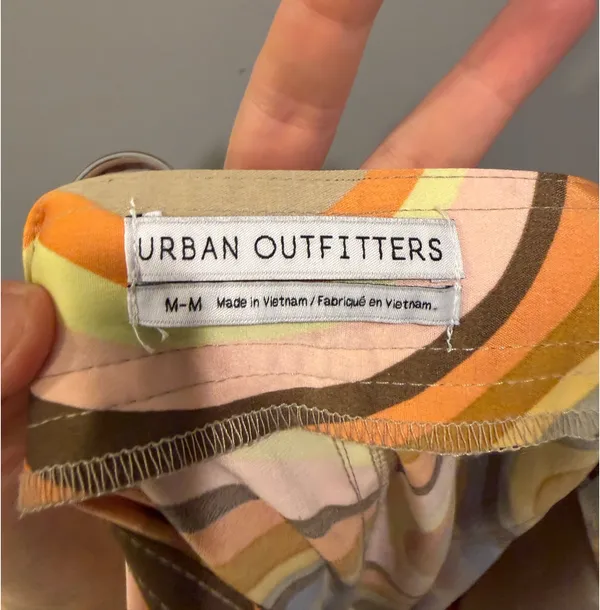 Urban Outfitters Satin Olympia Swirl Print Wide-Leg Pants Multicolor - Image 6