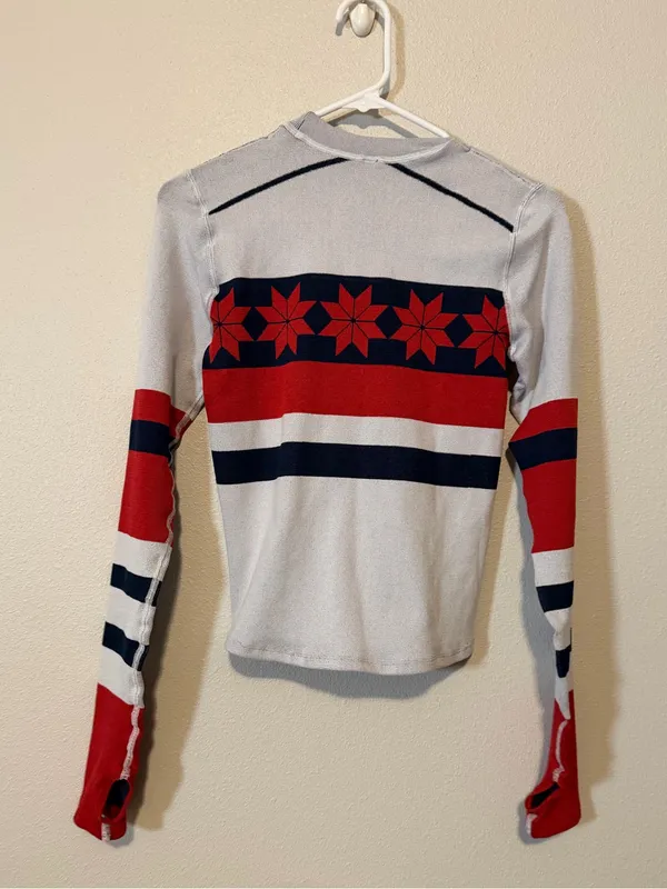 NWOT Free People Movement Myoko Jacquard Thermal Layer Top $98 XS/S - Image 3