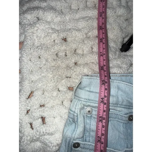 Madewell Vintage‎ High Rise Straight Leg Light Wash Denim Jeans Womens 26 - Image 6