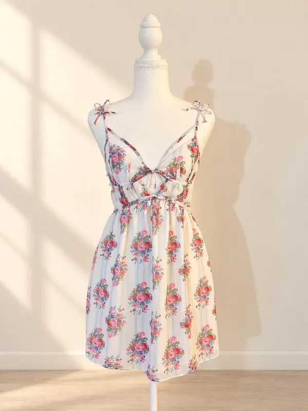 For Love & Lemons Lailah Floral Mini Dress XS - Image 3