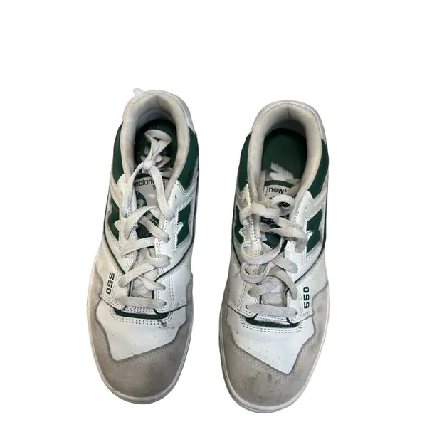 New Balance 550 white green sneakers‎ size 7.5 womens - Image 4