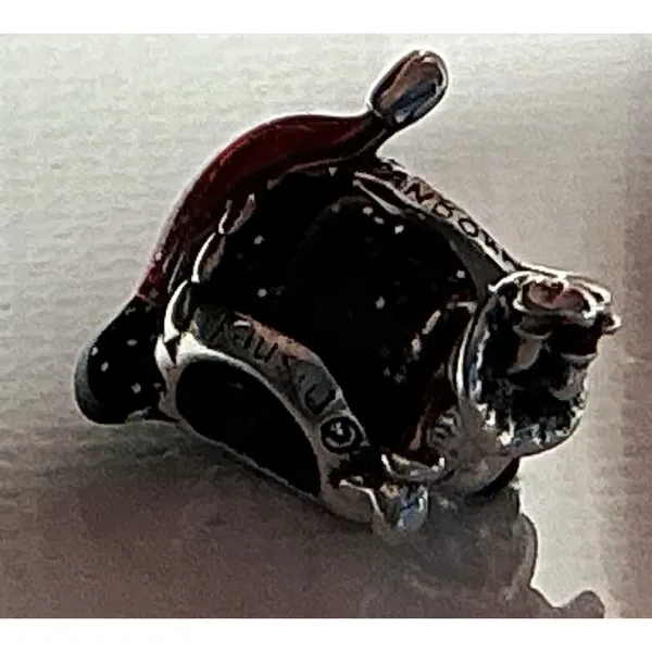 Pandora Disney Minnie Mouse Santa Hat Red Enamel Charm ALE S925 - Image 6