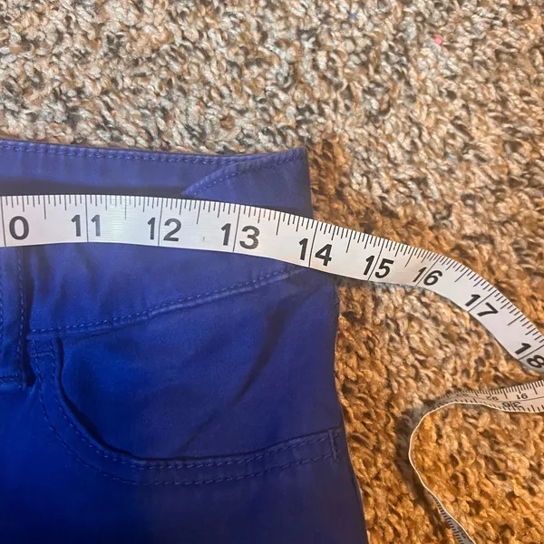 Abercrombie & Fitch Chino‎ Pants Cobalt Blue Casual Trousers Womens Size 2 - Image 3