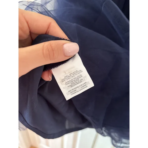 J.Crew Navy Strapless Tulle Formal Dress Size 6 - Image 6