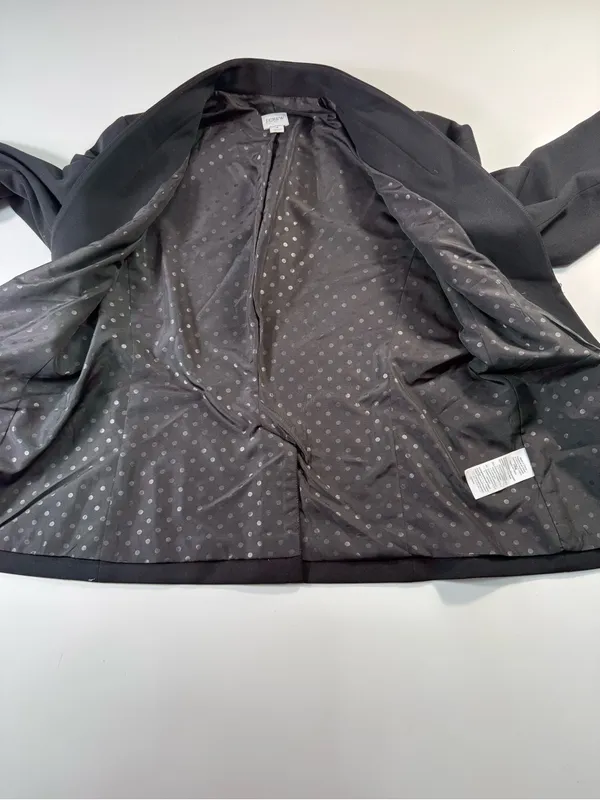 J. Crew Black Collarless Blazer - Image 5