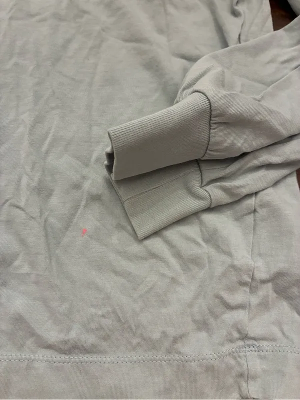 Nike Air T-Shirt Women’s Medium Long Sleeve Top Blue Gray Paint Spots - Image 2