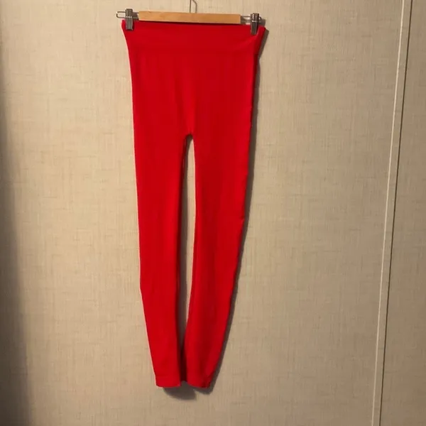 Vibrant Red Women's Leggings - Image 2