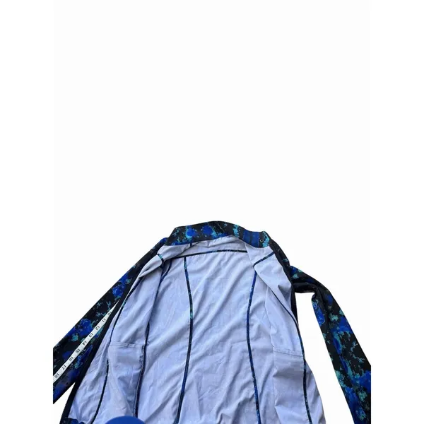 Fabletics Ninety Six Windbreaker Blue Lava Jacket Athletic Zip Blue Back XS - Image 7