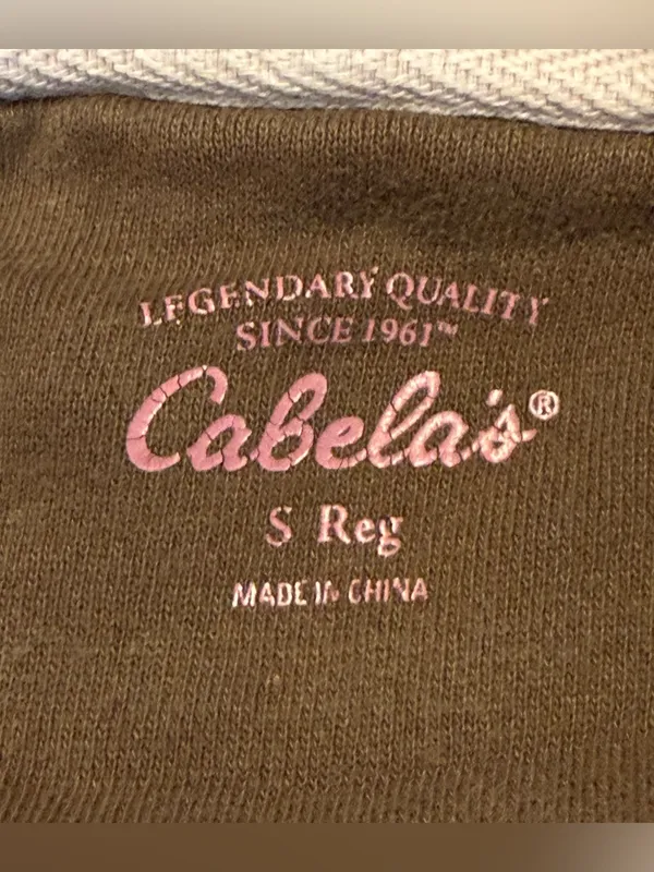Cabela’s Camo Hoodie Sweatshirt Size Small Regular See Measurements - Image 6