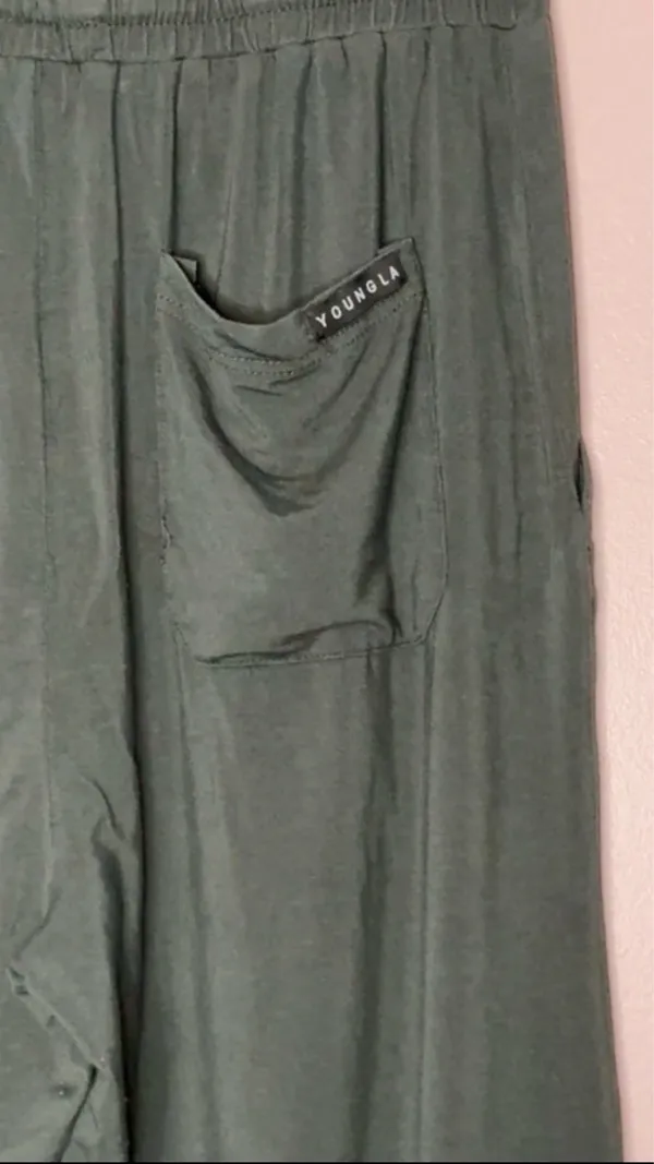 YoungLA Relaxed Lounge Pants Spruce Green - Image 5
