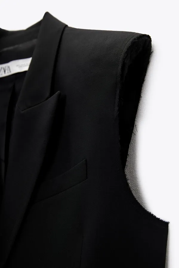 ZARA blazer vest cropped double breasted jacket - Image 10