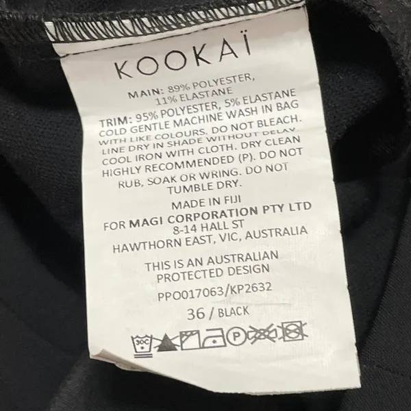 Kookai Women's Black High Waisted Tailored Wide Leg Mini Casual Shorts Size 36 - Image 5