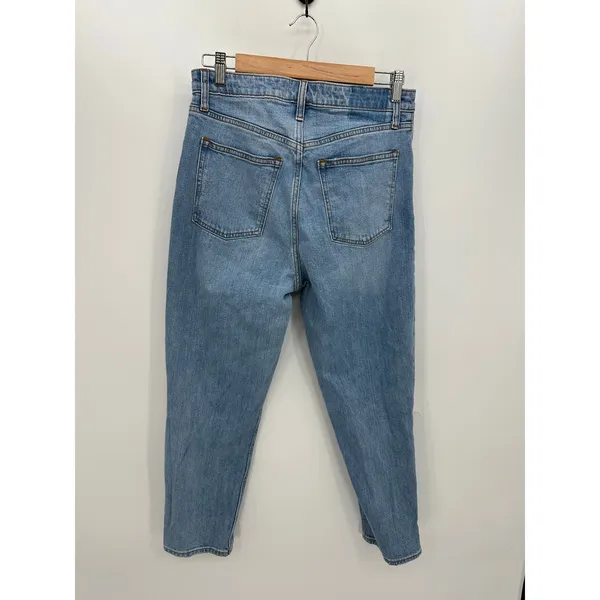 Abercrombie & Fitch The Mom High Rise Jeans Women 8R‎ Distressed Curve Love Blue - Image 2