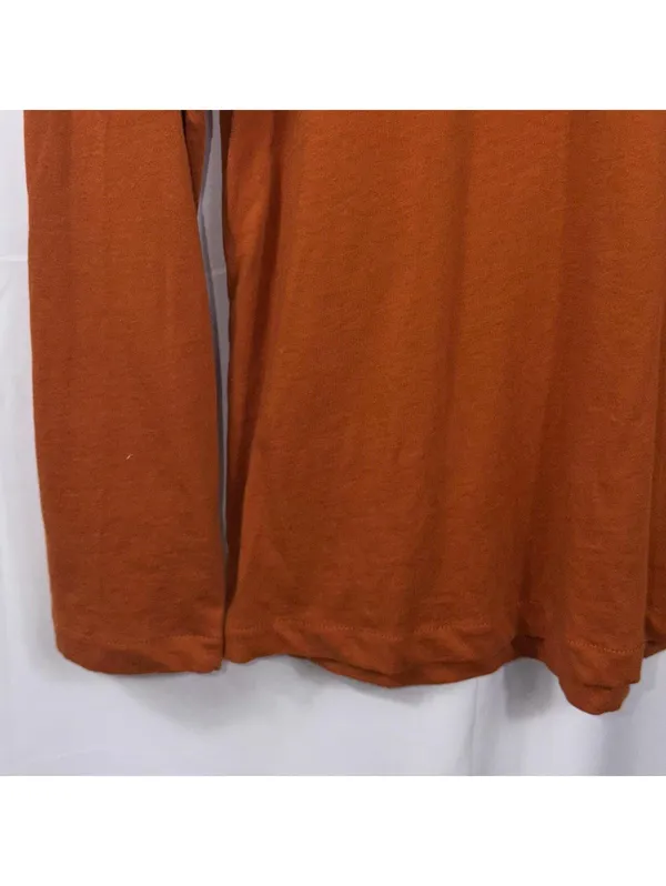 J.Crew Women’s Orange Turtleneck Long Sleeve Top Size Medium NWT - Image 4