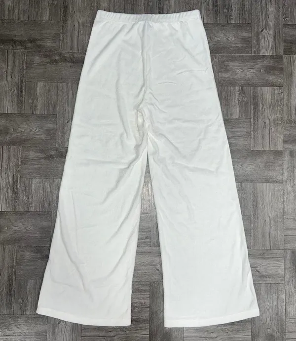 Princess Polly White Terry Pants Size 6 - Image 2