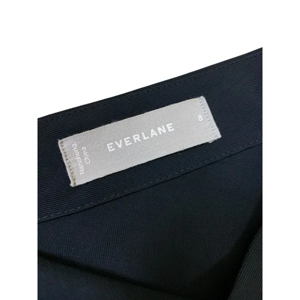 Everlane Black‎ Minimalist Wide Leg Cropped Jumpsuit Capsule Wardrobe 8 - Image 2