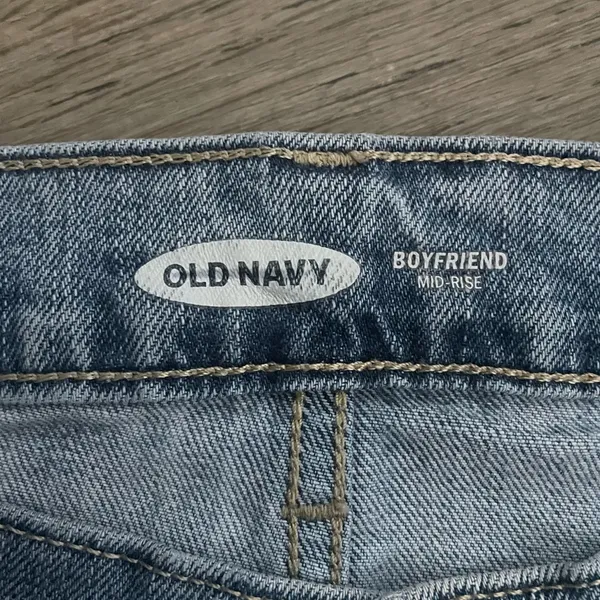 Old Navy Mid Rise Boyfriend Jeans - Image 5