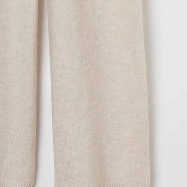 H&M NWT Knit Pants Wide Leg Color - Light beige melange - Image 5