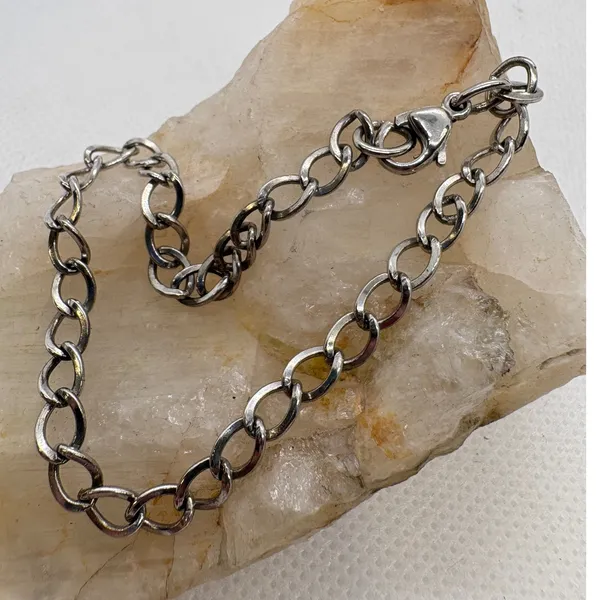 James Avery Sterling Silver Charm Bracelet 7 Inch Curb Link 925 4.84g - Image 2